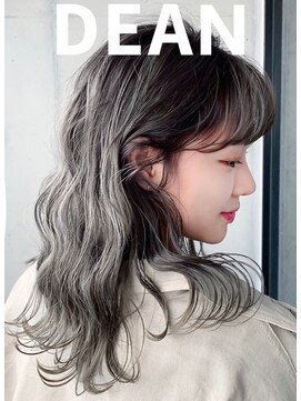 ディーン 岡崎店(DEAN) ケアブリーチで毛先まで均一に☆【スモーキーグレージュ】