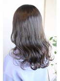 ロング×透け感カラー×波巻き