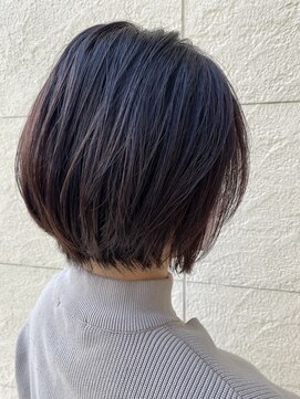 アンカーウェリナ(ANCHOR welina) 髪質改善縮毛矯正×ショートボブ×ラベンダーアッシュ◎