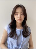 20,30代☆暗髪カラー×韓国風センターパート♪