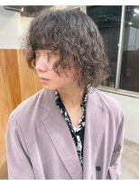 シアー(siar)&nbsp;スパイラルパーマ　ボブ男子