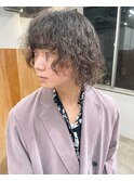 スパイラルパーマ ボブ男子