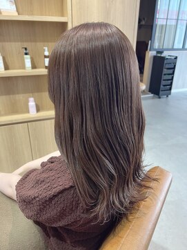 テラスヘア 新潟駅南(TERRACE hair) 【イルミナカラー】透明感たっぷりミルクティーベージュ
