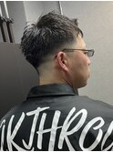 アップバングショート【ツーブロック刈り上げ黒髪短髪】