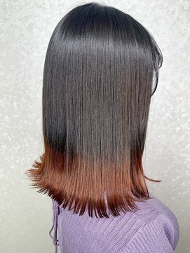 ウィン 川口元郷店(win) 外ハネボブ/裾カラー/ダブルカラー