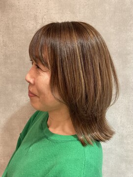 ヘアースペースブルームエア HAIR SPACE BLOOM Ea 【三国/白髪ぼかしハイライト】酸性ストレートも人気♪