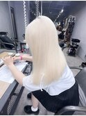 ホワイト×髪質改善×ケアブリーチ