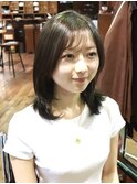 【丹野】毛先ワンカールレイヤー×透明感オリーブグレージュ