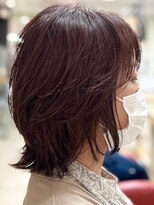 ヘアークリアー 春日部 ミセス 大人可愛い30代40代50代ウルフレイヤー ウォームブラウン