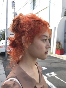 キーチェ 梅田中崎町(keych) メルティカラー/オレンジヘアー[中崎町/梅田駅］