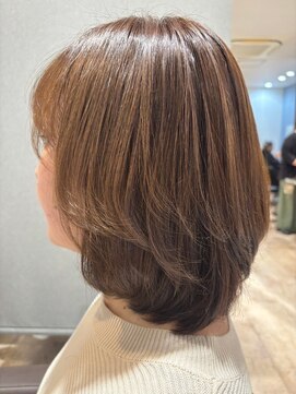 クララ カシハラ(CLALA Kashihara) 白髪ぼかしカラー/ハニーブラウン/大人ミディ