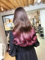 サクラ オモテサンドウ(SAKURA) 髪質改善×ラベンダーピンクグラデーションカラー