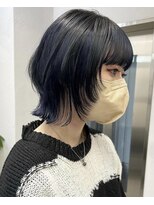 キラ 渋谷(KILLA)&nbsp;★デジタルパーマミニウルフチェリーブラウンホワイトグレージュ