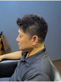 ビジネスフォーマル 短髪黒髪アップバングベリーショート