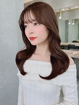 ロンド メリー 大宮(Lond merry)&nbsp;ミディアムレイヤーカット/レイヤー/顔周り/韓国/髪質改善/大宮