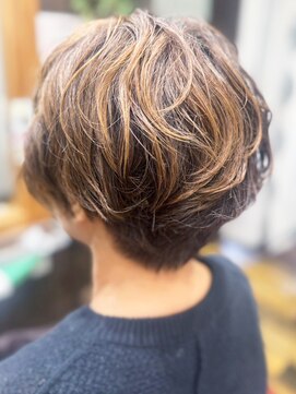 ヘアーハピネス ハート(hair happiness heArt) 30代40代50代大人かわいい大人ボブハイライトカラー