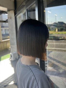 髪質改善ストレート　ボブ