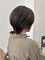 シエル バイ ケンジ 登戸 生田(CIEL by KENJE)&nbsp;オリーブベージュ/ショートウルフ/伸ばしかけスタイル/20代30代