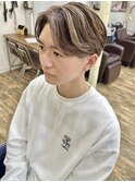 ミルクティーベージュダブルカラーインナーカラーケアブリーチ
