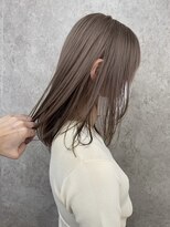 サンクプロジェクト(cinq PROJECT) ミルクティーベージュダブルカラーハイトーンレイヤーカット韓国