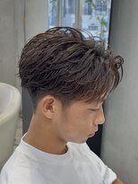 エデアンホンテン メンズサロン(EDEAN 本店 (旧:EDEAN 上通)) フェザーショートフェザーパーマセンターパート熊本メンズカット