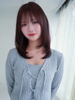 アンジェリカ 京都駅前店(ANGELICA JR)&nbsp;ANGELICA ナチュラルレイヤー 透明感チェリーレッド