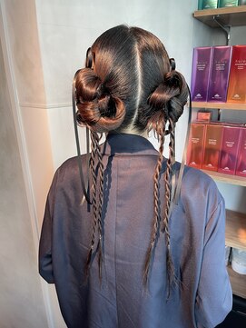 シャルムバイケンジ(Charm.by KENJE) 【ツインアレンジ】結婚式銀座お団子カチモリタイトヘアセット