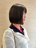 パルス ヨコハマ(PULSE yokohama)&nbsp;横浜丸顔面長タッセルボブレイヤーボブ切りっぱなし くびれボブ