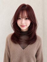 ルトワフクロマチ(Lutowa Fukuromachi) ダークパープル/ナチュラルショート/夏のヘアアレンジ/袋町