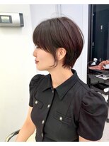 メルバイグラフ 梅田(mel by GRAFF) 大人可愛い20代30代40代前下がりショートボブ/ハンサムショート