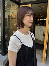 ランプライト 札幌(lamp light) 暖色カラーのボブスタイル