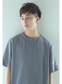 暗髪 ツーブロックで爽やか高感度ショートスタイル