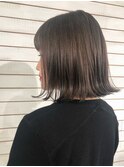 【渋谷エクステ・カラーBeee/安部 郁美】外ハネグレージュ