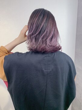 モーション 新宿(motion) バレイヤージュ×ピンクバイオレット