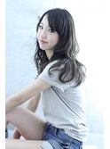 アッシュグレージュセミロング☆