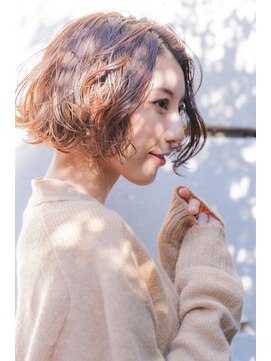 ロロ(ro-ro) 【恵比寿roro】前下がりボブ×ウェーブパーマ