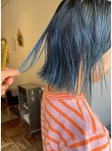 【Barouche】　ブルーヘア　切りっぱなし　堀江