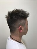 MEN'S HAIR 刈り上げ×フェード×ブリーチ×シルバー