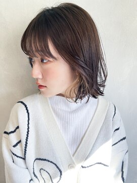 アルバム 池袋(ALBUM) くびれボブくびれヘア_ホワイトグレージュネビージュ_79182