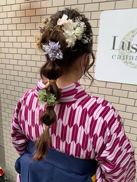 ルッソ チアロ(Lusso chiaro) ☆着物ヘアアレンジ　ダウンスタイル☆/30代40代50代