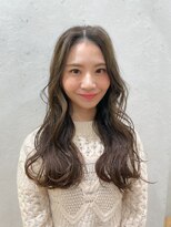 ロンドプランタン 恵比寿(Lond Printemps) ゆるふわロングレイヤー かきあげ前髪 韓国ヘア