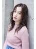 【頭皮美人】　カット＋透明感艶カラー＋クリームヘッドスパ30分  ￥12600