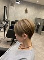 アグ ヘアー ページ 下諏訪店(Agu hair page) 白髪ぼかしハイライト×ショート☆