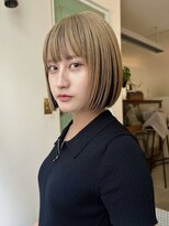 アンプラグド(unplugged)&nbsp;デザインカラーのあごラインボブ