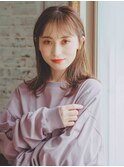 愛されセミロングスタイル