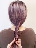 ボイスヘア(voice hair) 20代30代ソフトウルフ肩ラインダブルカラーピンクカラー