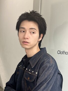 クロト(Clotho) スパイキーショート/ツイストスパイラル波巻きメンズウルフ