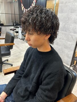 メンズ リコ(MEN'S RICO) ツイストスパイラルツイスパウルフメンズパーマ【大和】