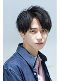 爽やかハーフアップバング メンズヘア ビジネスにも!