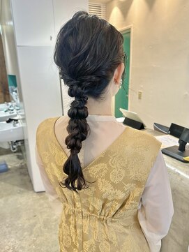 ピエドプールポッシュ(PiED DE POULE POCHE) 編み下ろしアレンジ